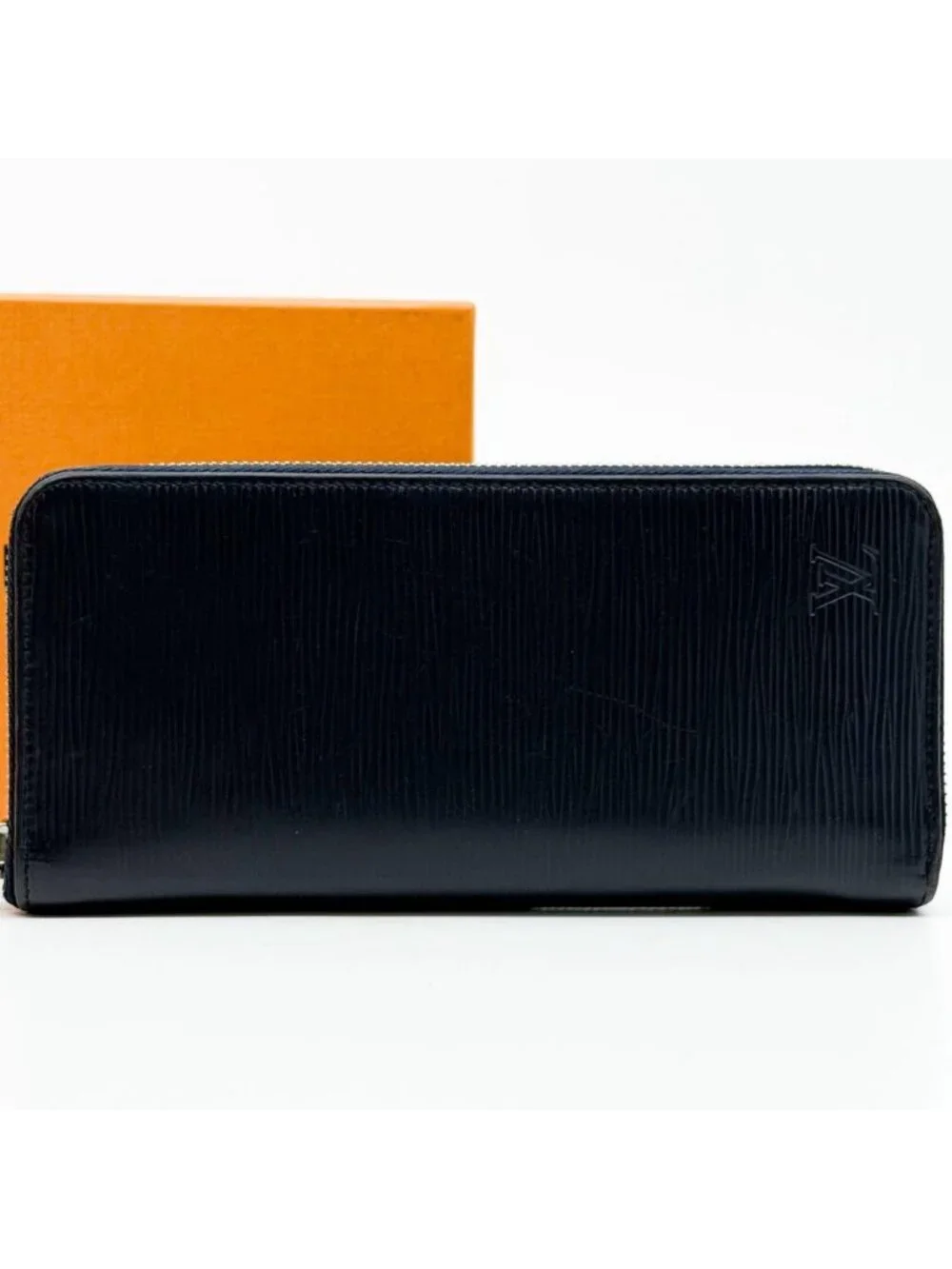 Louis Vuitton Zippy Wallet Vertical Epi Navy Round